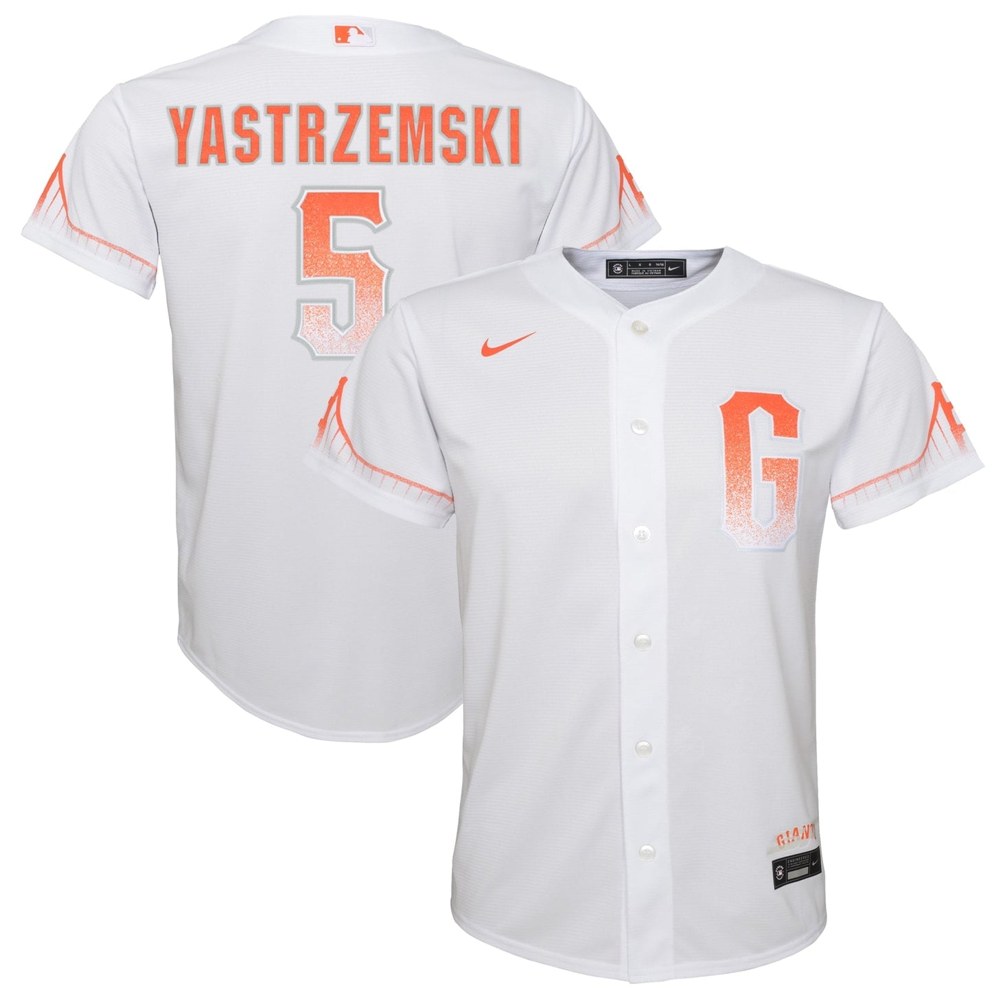 Youth Nike Mike Yastrzemski White San Francisco Giants City Connect Replica Player Jersey