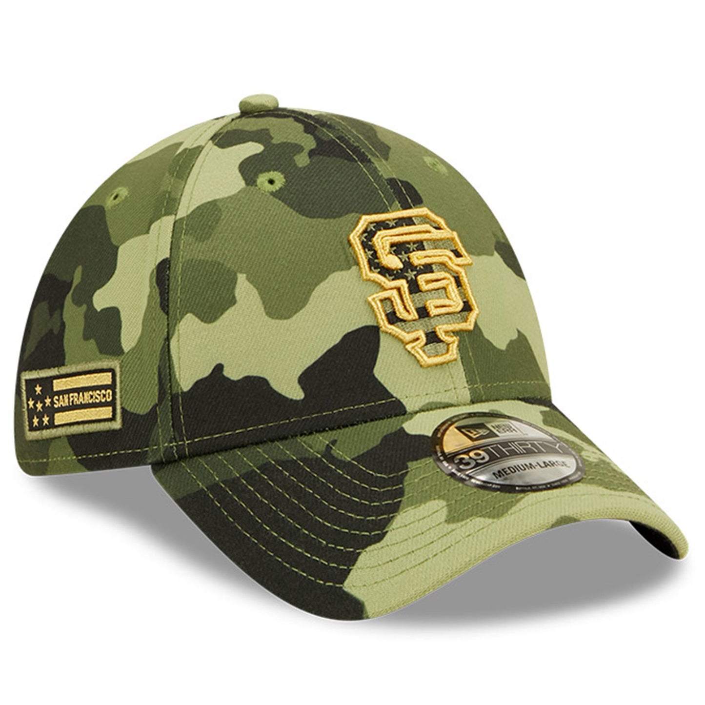 San Francisco Giants New Era 2022 Armed Forces Day 39THIRTY Flex Hat - Camo