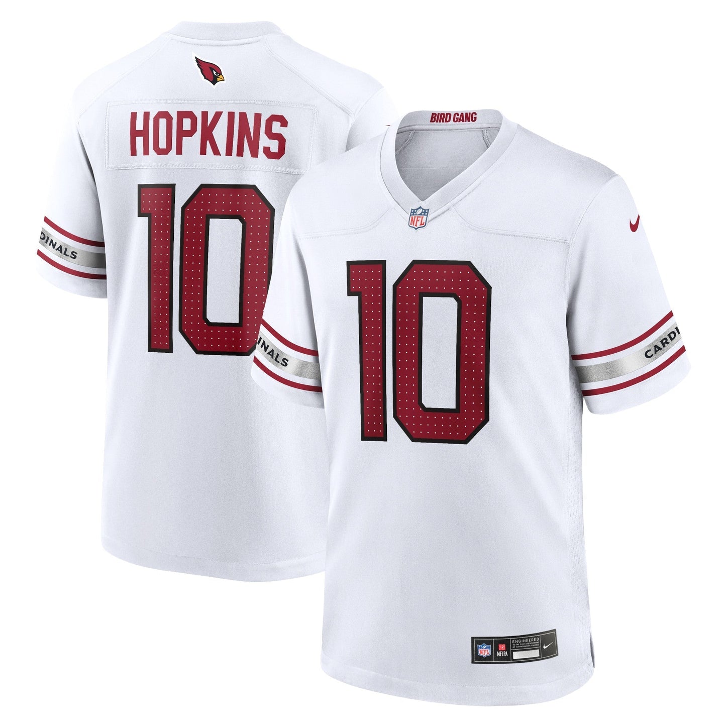 Men's Nike DeAndre Hopkins White Arizona Cardinals Game Player Jersey