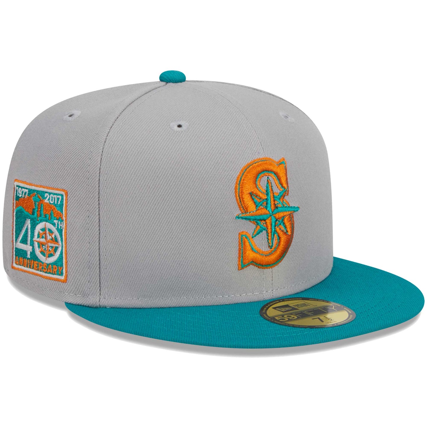 Seattle Mariners New Era 59FIFTY Fitted Hat - Gray/Teal