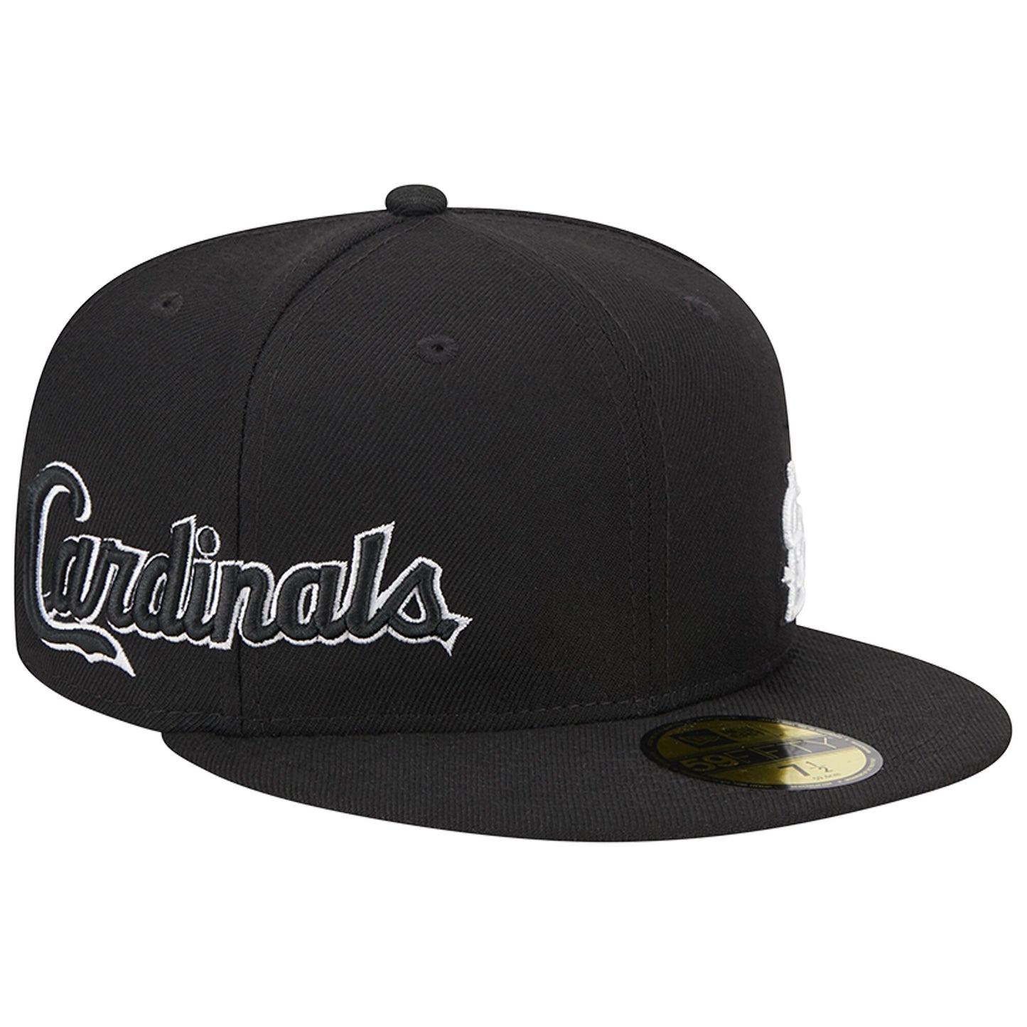 St. Louis Cardinals New Era Jersey 59FIFTY Fitted Hat - Black
