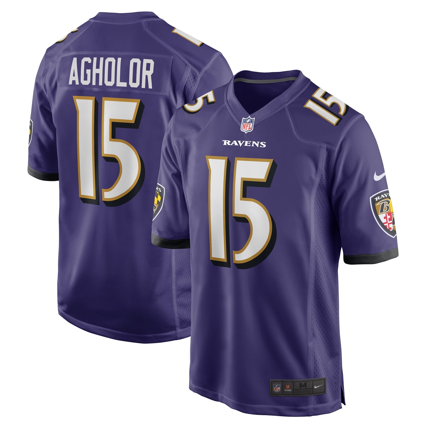 Nelson Agholor Baltimore Ravens Nike Game Jersey - Purple