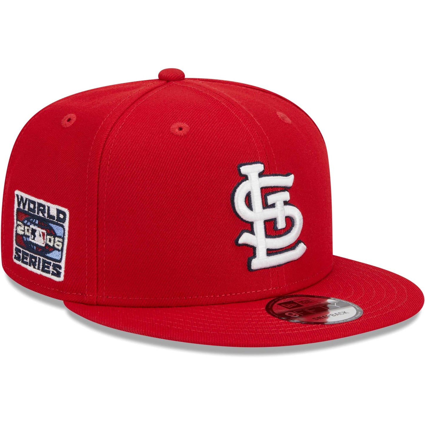 St. Louis Cardinals New Era 2006 World Series Side Patch 9FIFTY Snapback Hat - Red