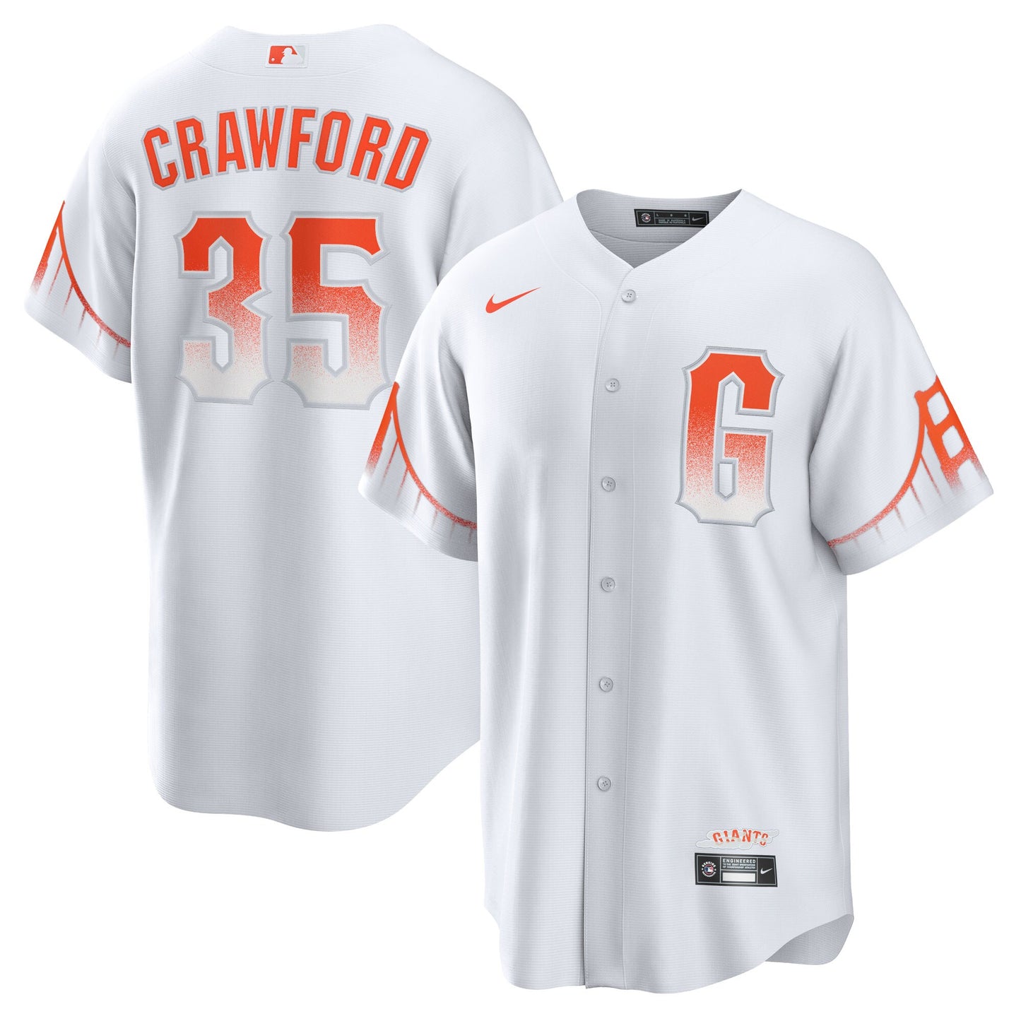 Brandon Crawford San Francisco Giants Nike City Connect Replica Player Jersey - White